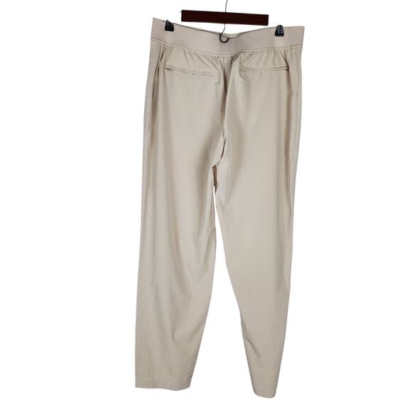 NEW Athleta Brooklyn Ankle Pants Size 12 Beige Stretch Lightweight Pull On - Picture 4 of 16